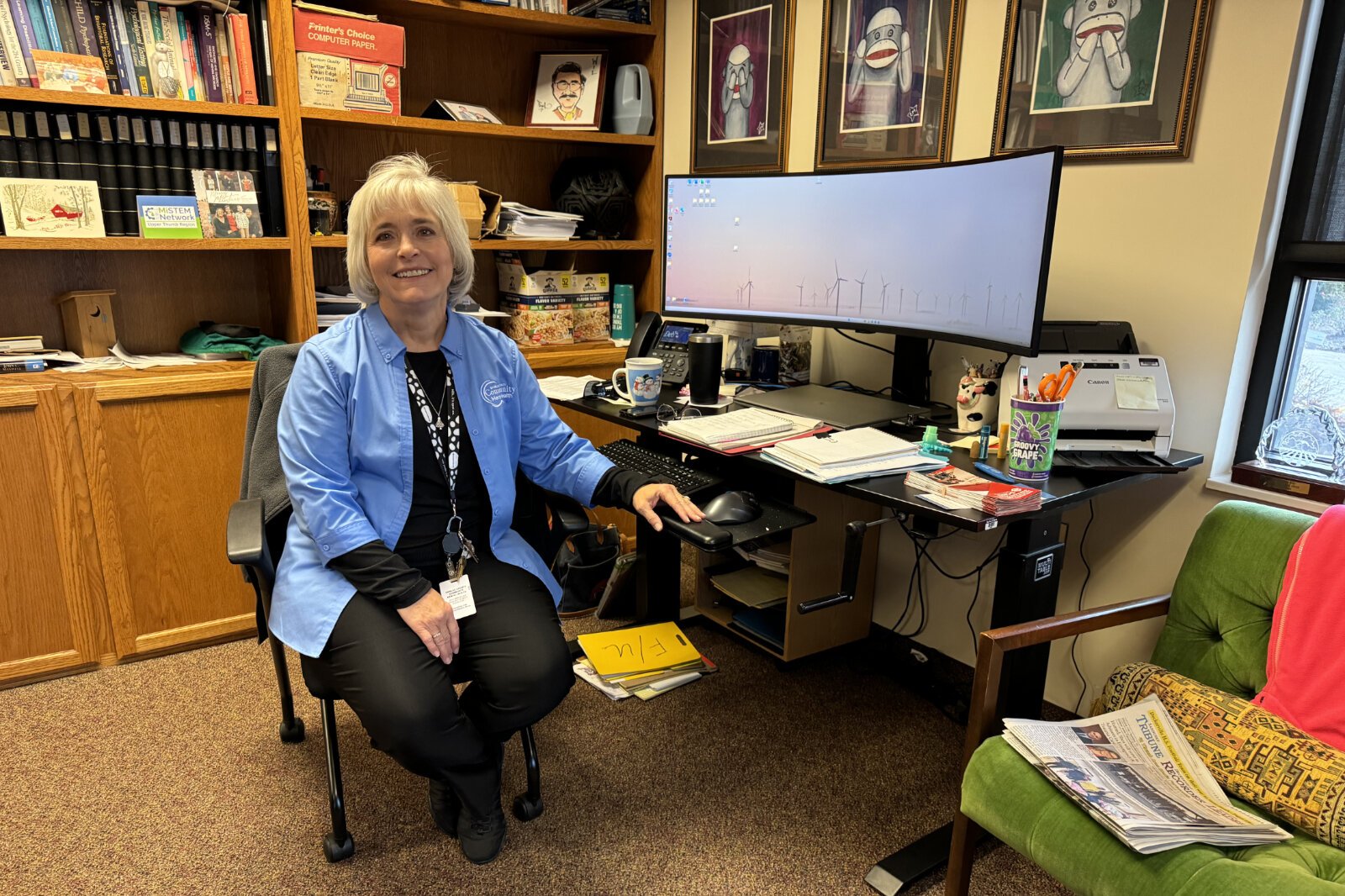 Deb Messing, executive administrative assistant. at Sanilac County CMH, which builds relationships with local police, the courts, and other community leaders to connect with those in need.