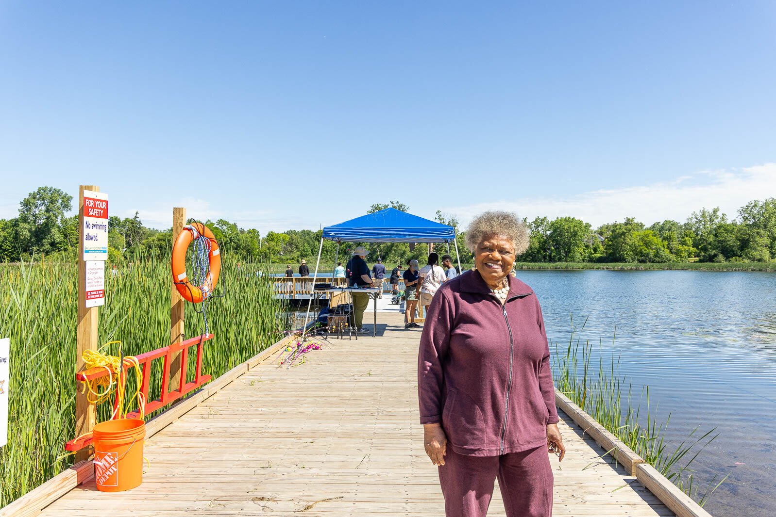 Kathalee James at Pontiac Oaks park.