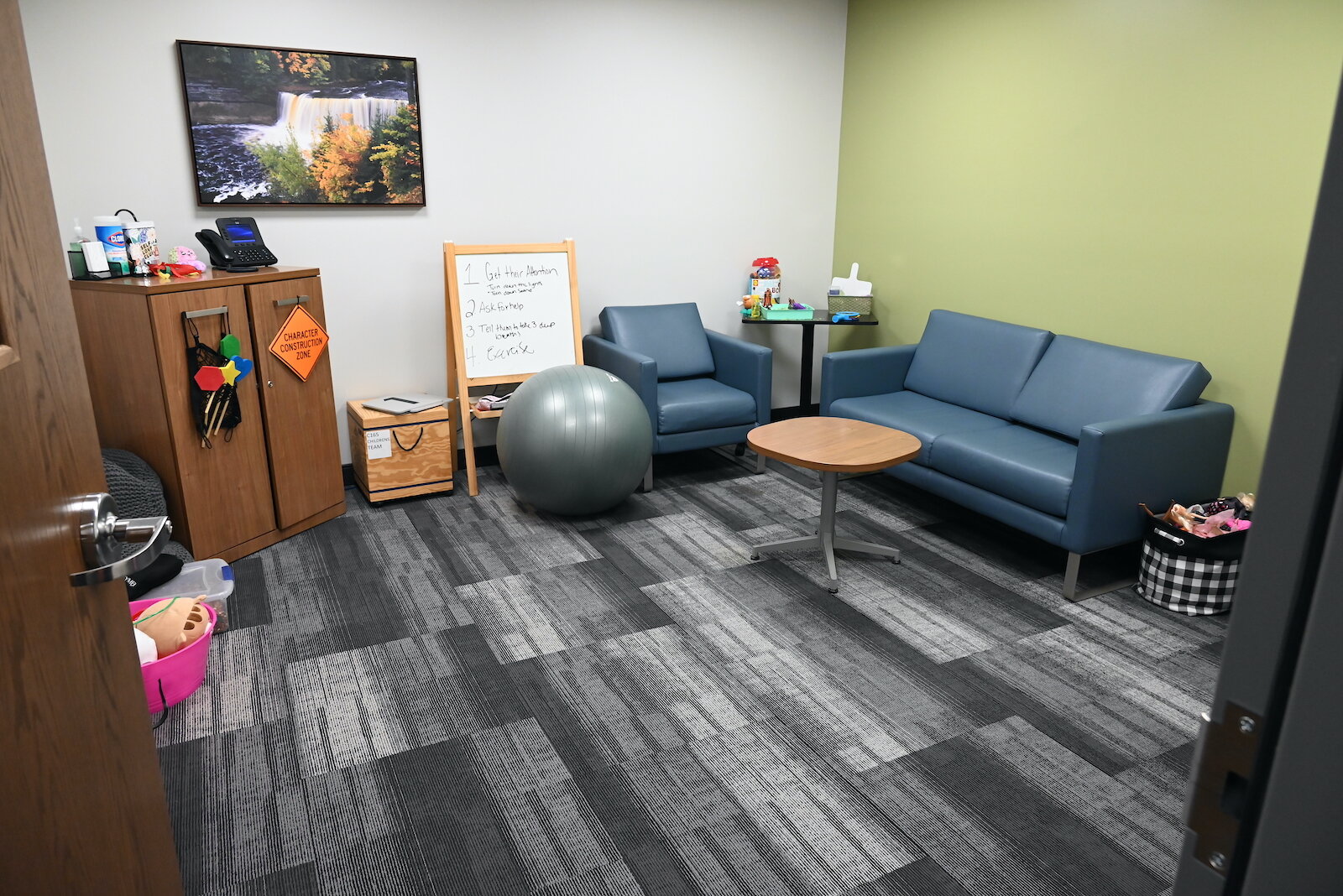 Rooms designed for children, like this one at OnPoint, provide a setting where families and children feel comfortable accessing services.