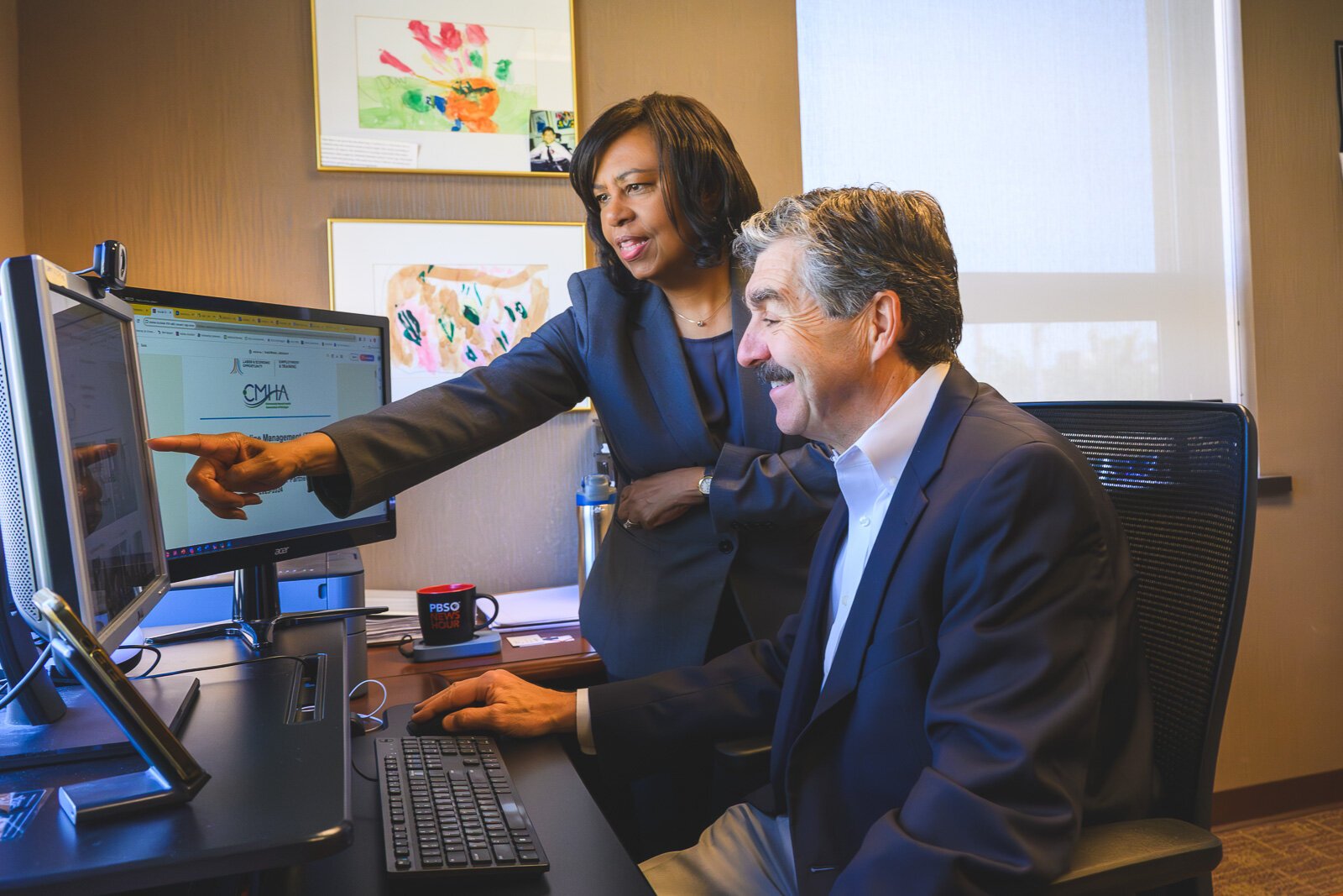 Valerie Jemerson, Tool Kit designer and LEO talent development liaison, and Robert Sheehan take a look at the final Tool Kit.