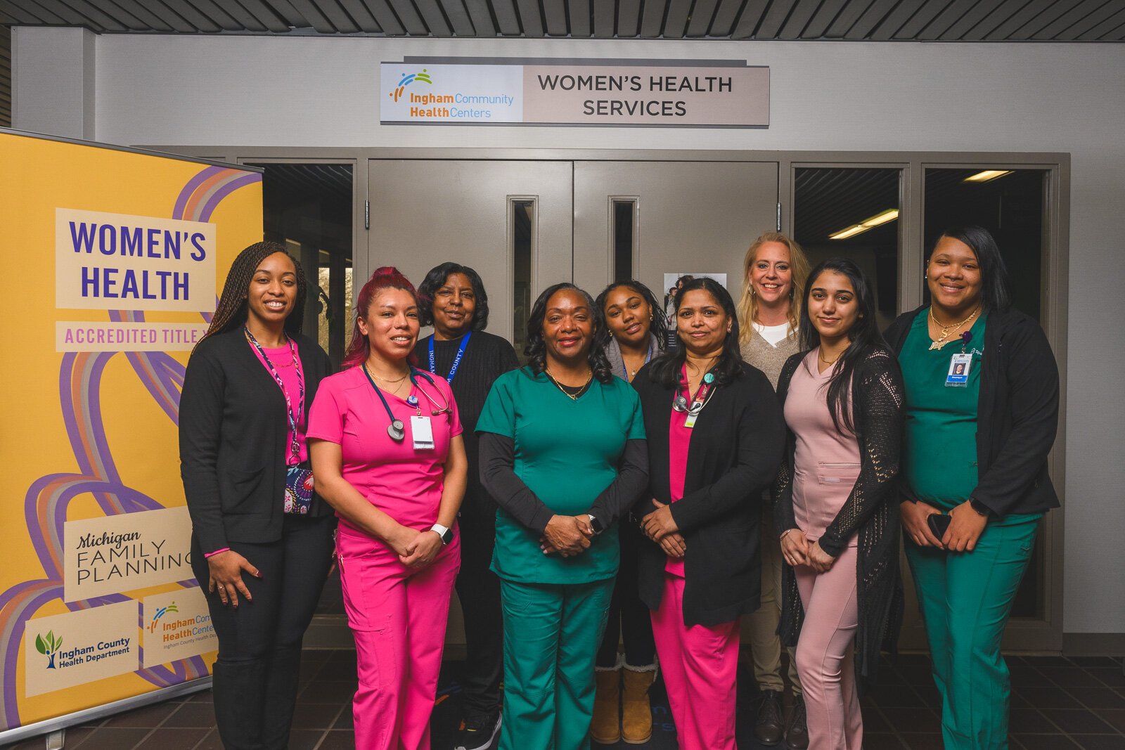 Staff from the Cedar Community Health Center-Women’s Health, a part of the Ingham Community Health Centers and Ingham County Health Department.