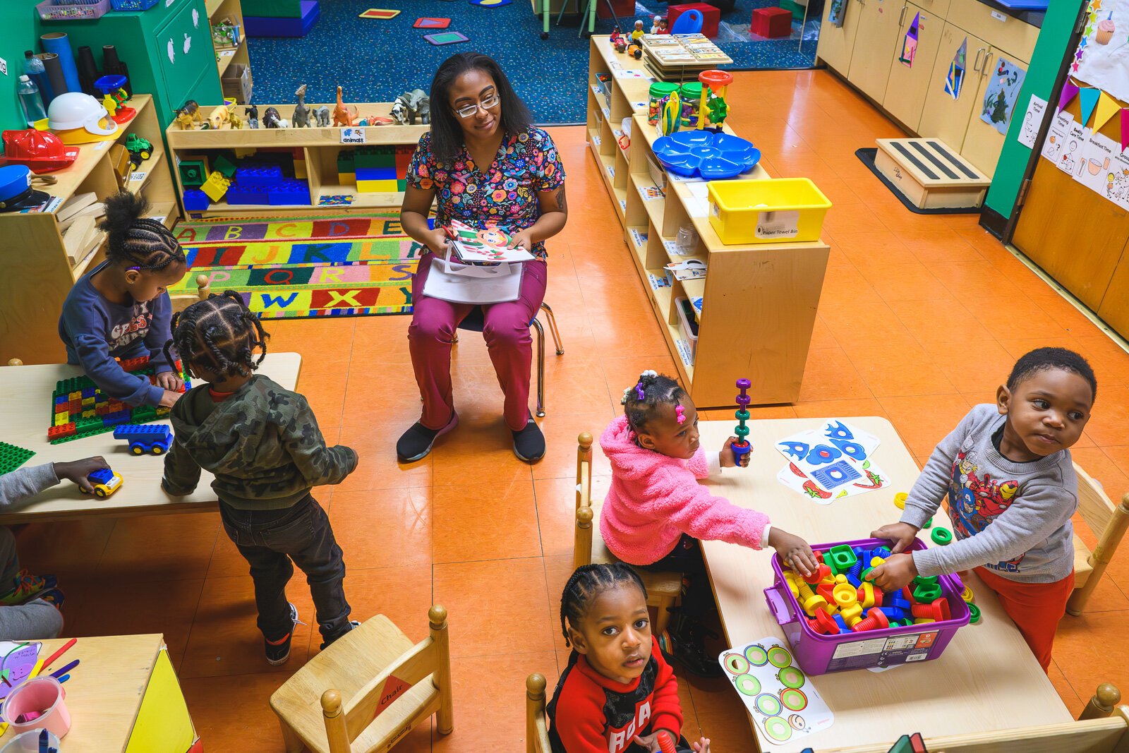 Classroom at NEST Child Care and Parent Institute in Detroit