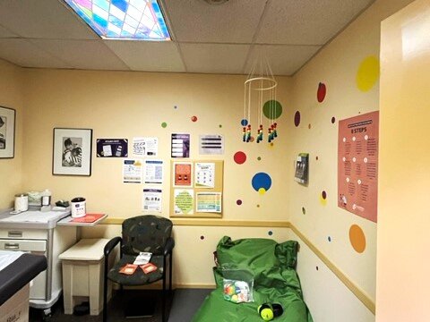 Doctor's offices can provide sensory items like weighted blankets, fidget toys, or noise canceling headphones to make the appointment more comfortable.