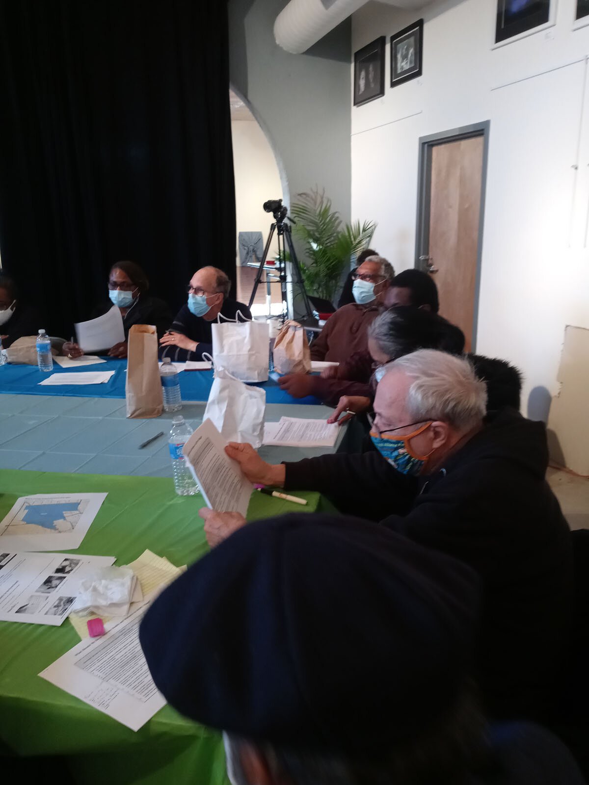 Citizen action team members in the Citizenship for Health program discuss their mission and vision for community issues they want to take action on.