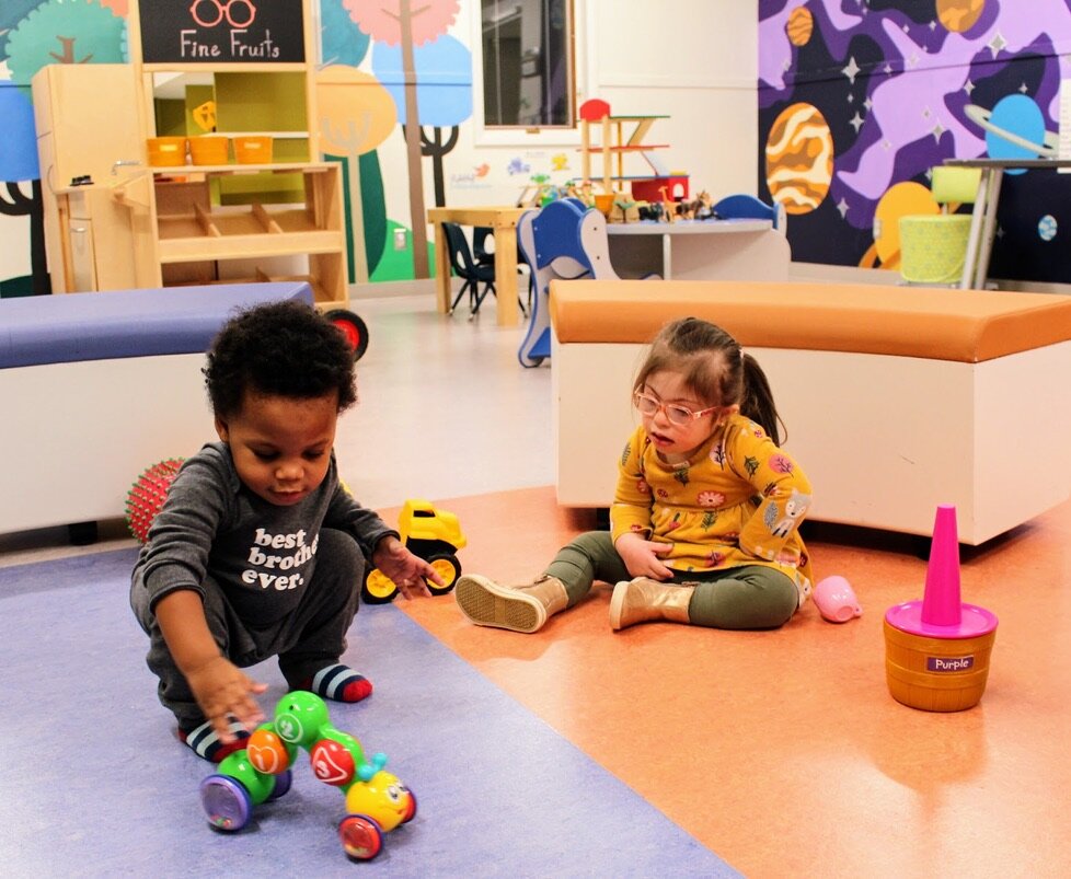 Children play at the Children's Healing Center.
