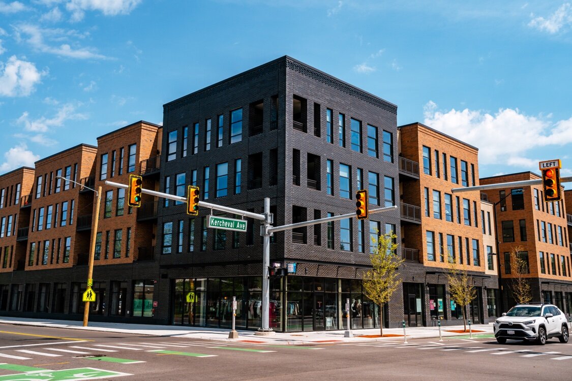 The Parker Durand mixed-use development was built atop a once-vacant plot at the intersection of Van Dyke and Kercheval.