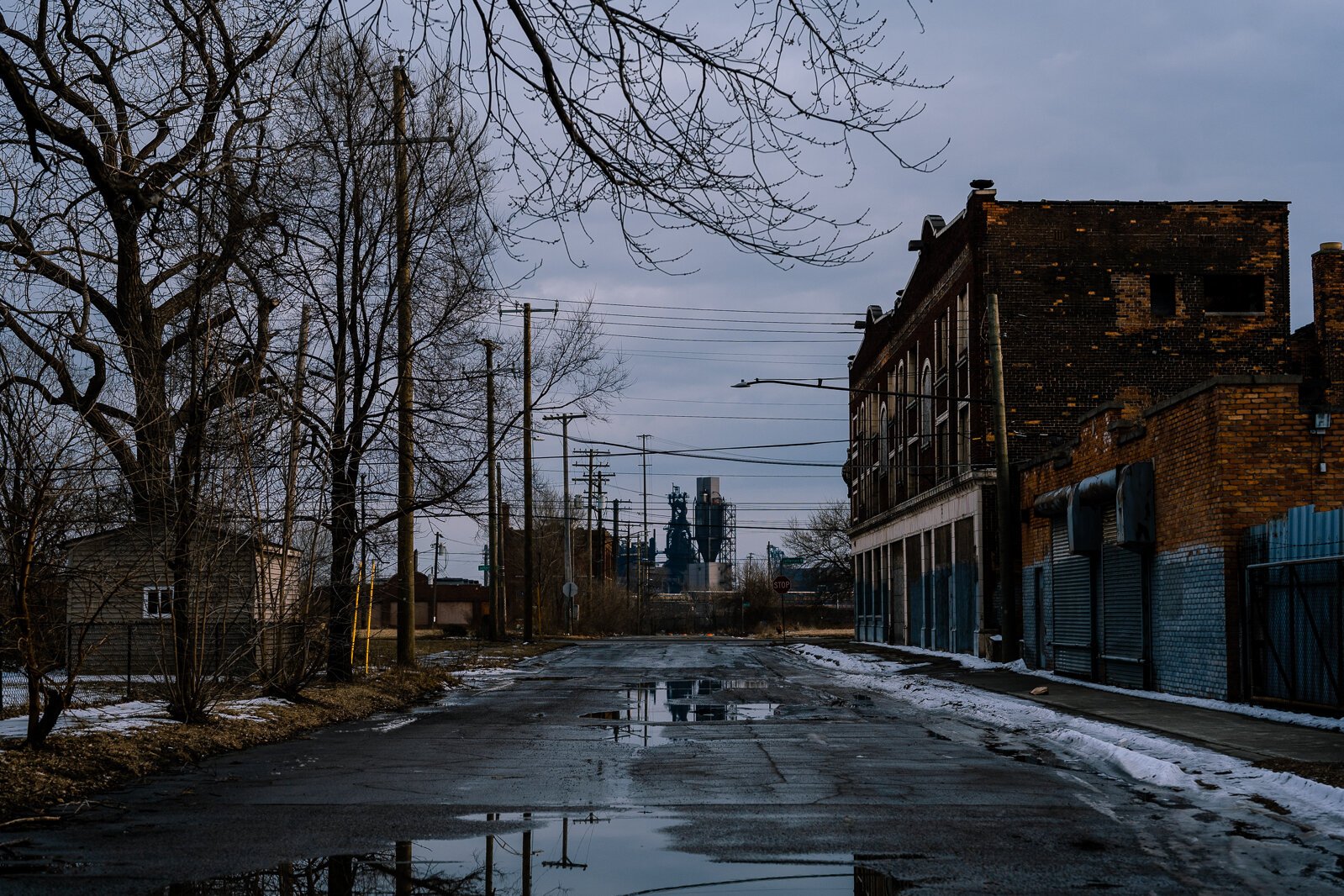Looking at Zug Island from Delray