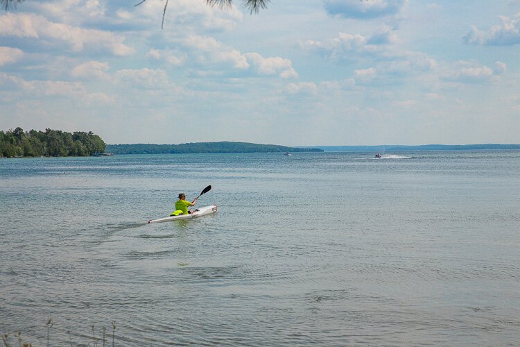 Milton Township Waterfront Park along the Chain of Lakes Water Trail. Photo by David Lewinski.
