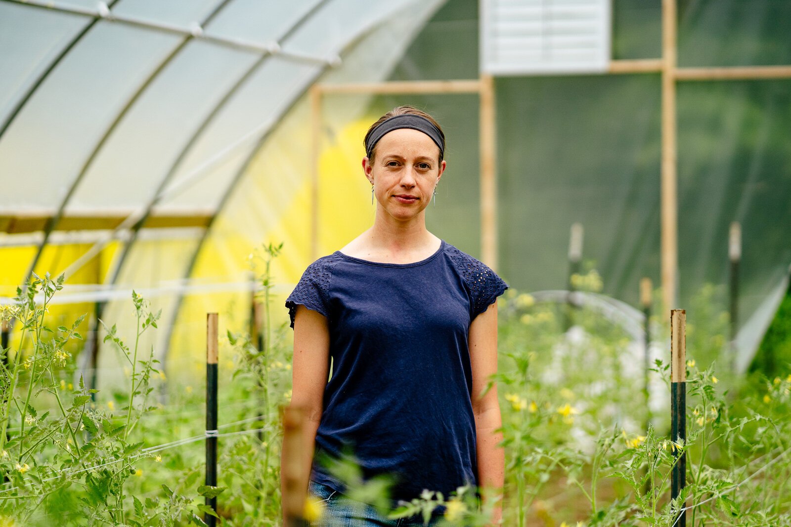 Kelly Wilson at Old City Acres farm in Belleville.
