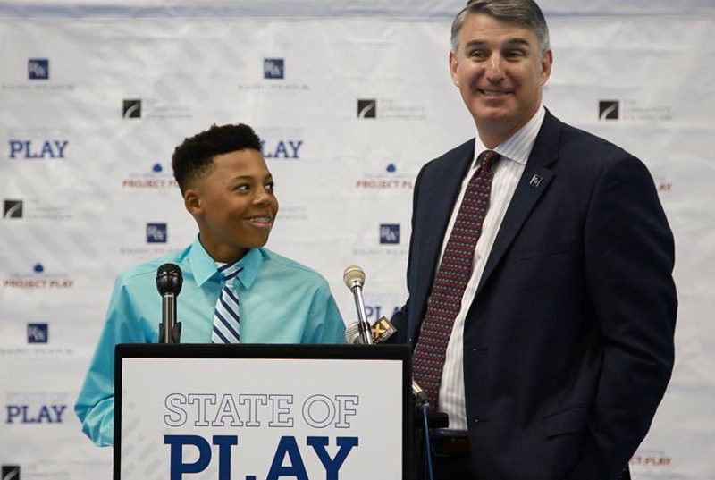 David O. Egner (right), President & CEO, Ralph C. Wilson, Jr. Foundation