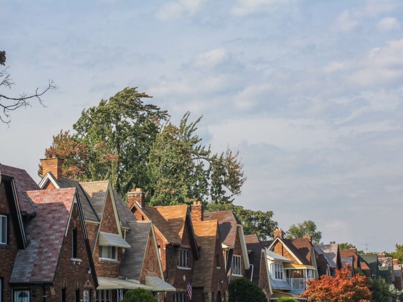 Homes in a neighborhood near McNichols and Livernois.