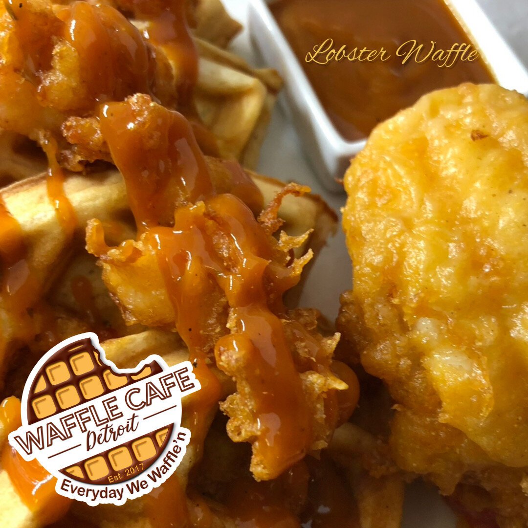 A sneak peek of the Lobster Waffle at Waffle Café Detroit. (Courtesy of Waffle Café Detroit)