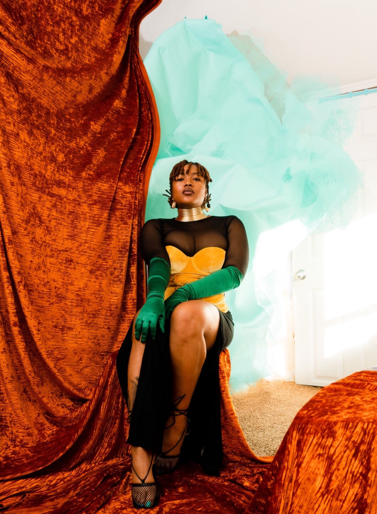 "Erada's Place: Her Home," Digital Photography on Cotton Rag Paper, 24 x 36 inches, 2023, by Lo Braden.