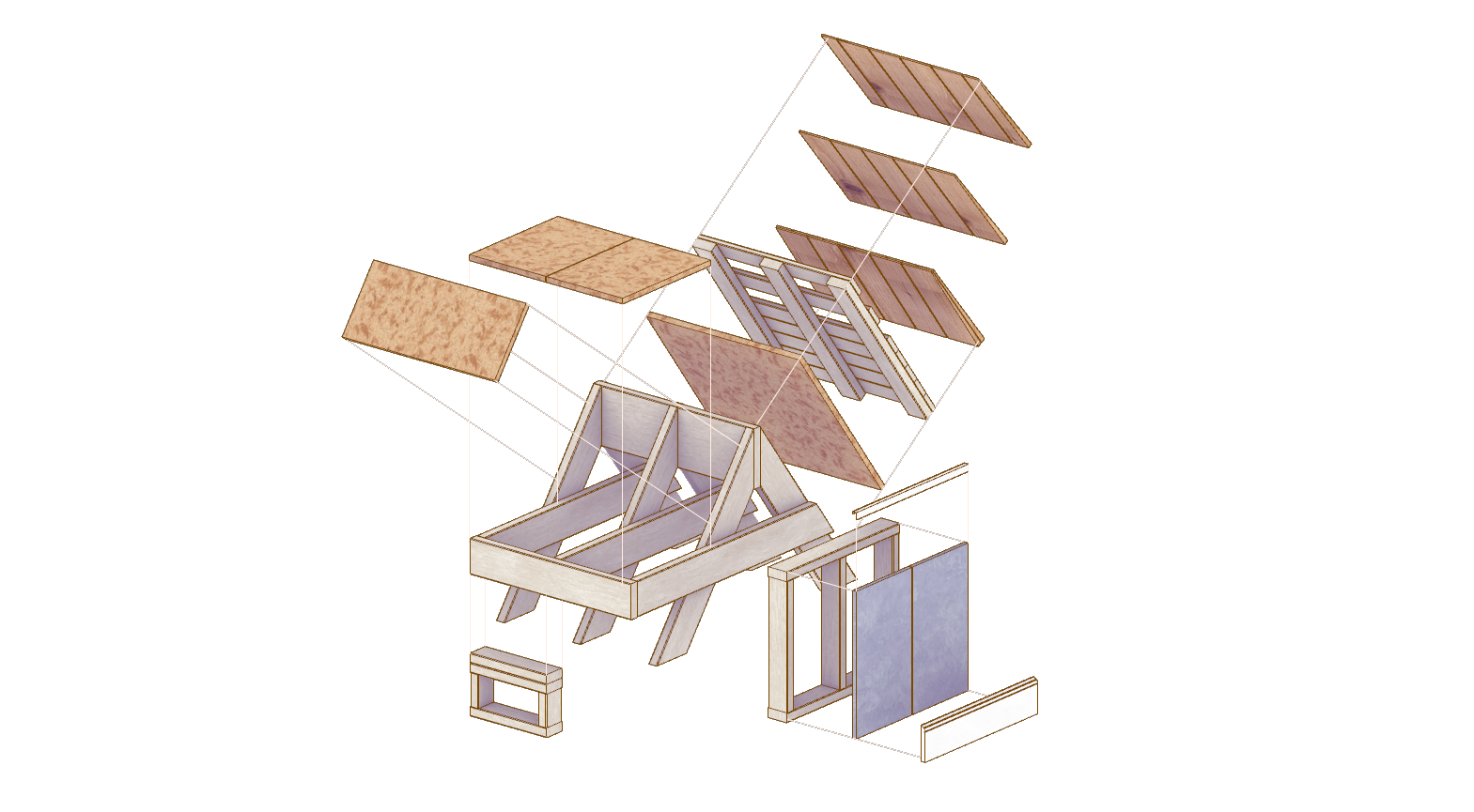 The Detroit Reuse Collective’s chair incorporates several carpentry fundamentals.