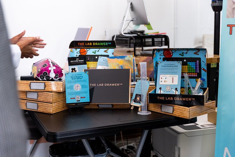 The monthly subscription service delivers a unique STEAM (Science, Technology, Engineering, Arts, Mathematics) experiment to subscribers, with each box fashioned to look like a lab drawer.