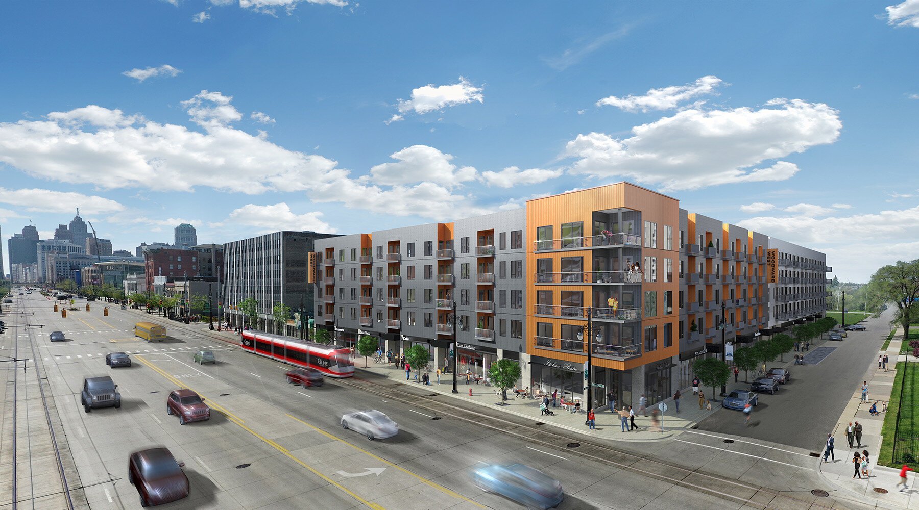 A rendering of Woodward West. Courtesy of Van Dyke Horn.