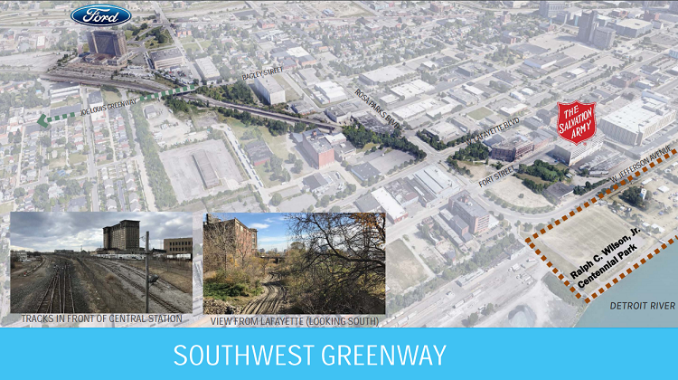 Southwest Greenway map (DRC)