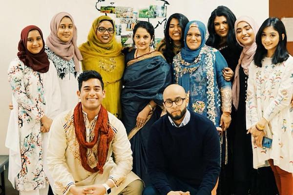 Attendees of a fundraising event for the Banglatown mural