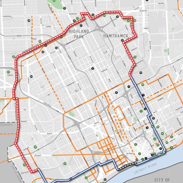 The Inner Circle Greenway route