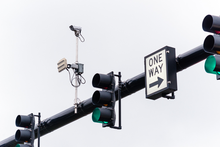 Sensor technology at the intersection of Mound Road and Metro Parkway