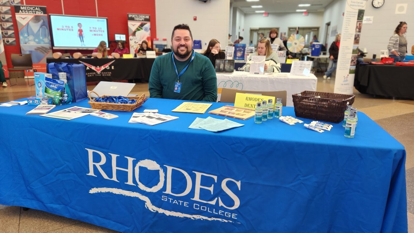 Justin Nance at the Van Wert Health Fair.