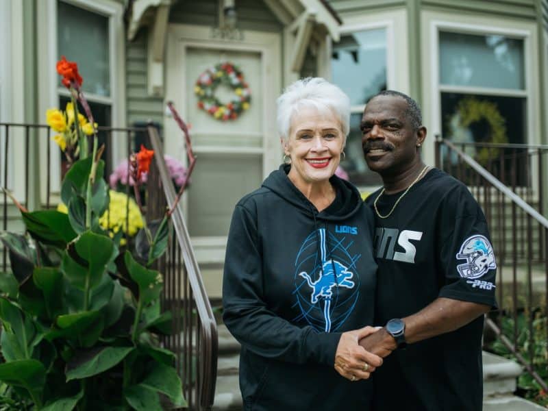 Lynne and Johnnie Williams live in a once-abandoned Detroit home rehabbed by Detroit Community Pastoral Alliance.